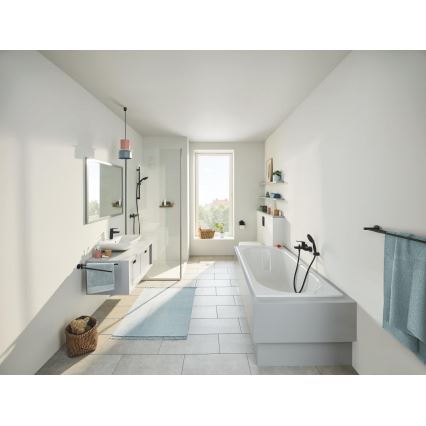 GROHE 412032430 - Dvigubas rankšluosčių laikiklis START 654 mm juodas