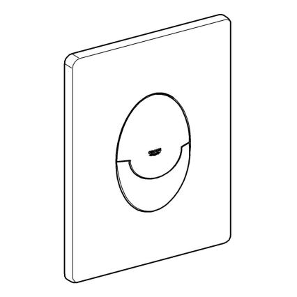 GROHE 42304000 - nuleidimo mygtukas SKATE AIR 156 × 197 mm blizgus chromas