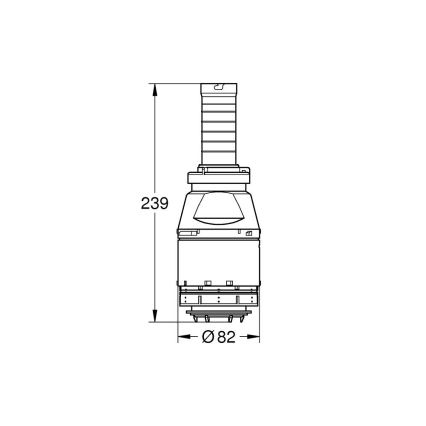 GROHE 42690000 - Servo nuleidimo vožtuvas be vožtuvo sėdynės be prailginimo