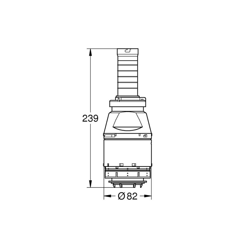GROHE 42690000 - Servo nuleidimo vožtuvas be vožtuvo sėdynės be prailginimo