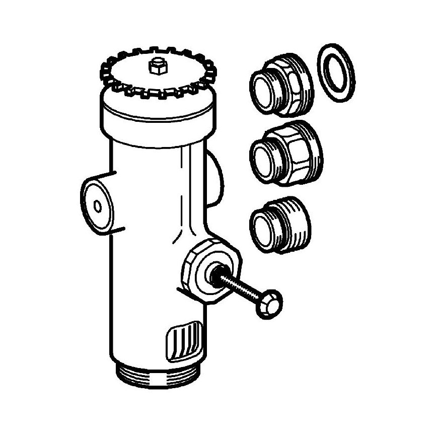 GROHE 43996000 - Slėginis klozeto nuleidimo mechanizmas RONDO 3”