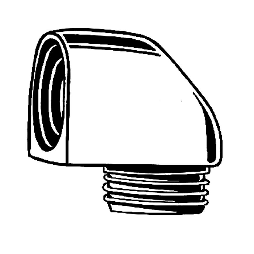 GROHE 45304000 - Dušo alkūnė DN 15 × DN 15 blizgus chromas