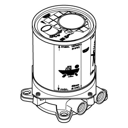 GROHE 45984001 - Įmontavimo komplektas DN 15, žalvaris