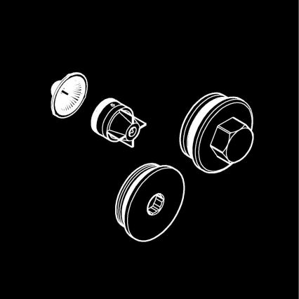 GROHE 47753000 - Atbulinis vožtuvas, blizgus chromo paviršius