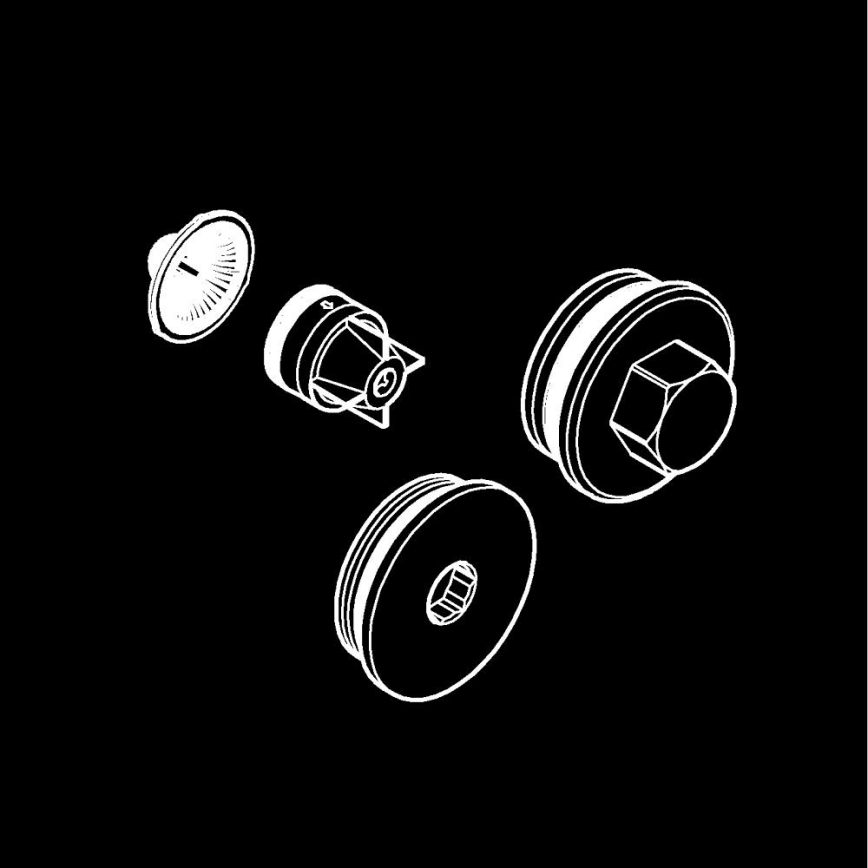 GROHE 47753000 - Atbulinis vožtuvas, blizgus chromo paviršius