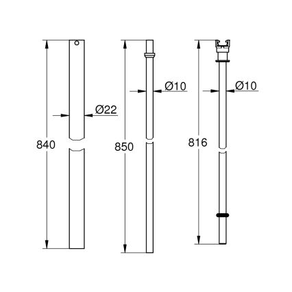 GROHE 48054000 - Dušo vamzdis EUPHORIA SYSTEM, 15 cm, blizgus chromas