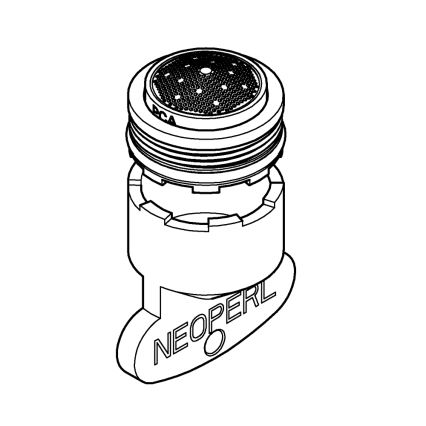 GROHE 48270000 - Aeratorius AquaGuide M 21,5 × 1 blizgus chromas