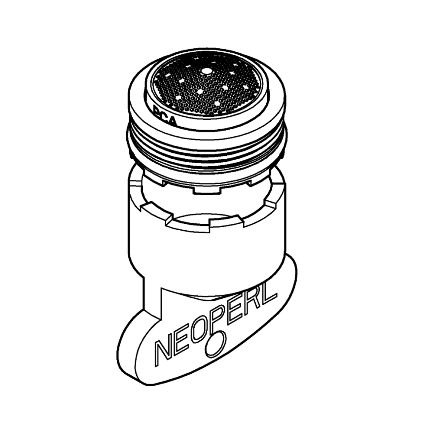 GROHE 48270000 - Aeratorius AquaGuide M 21,5 × 1 blizgus chromas