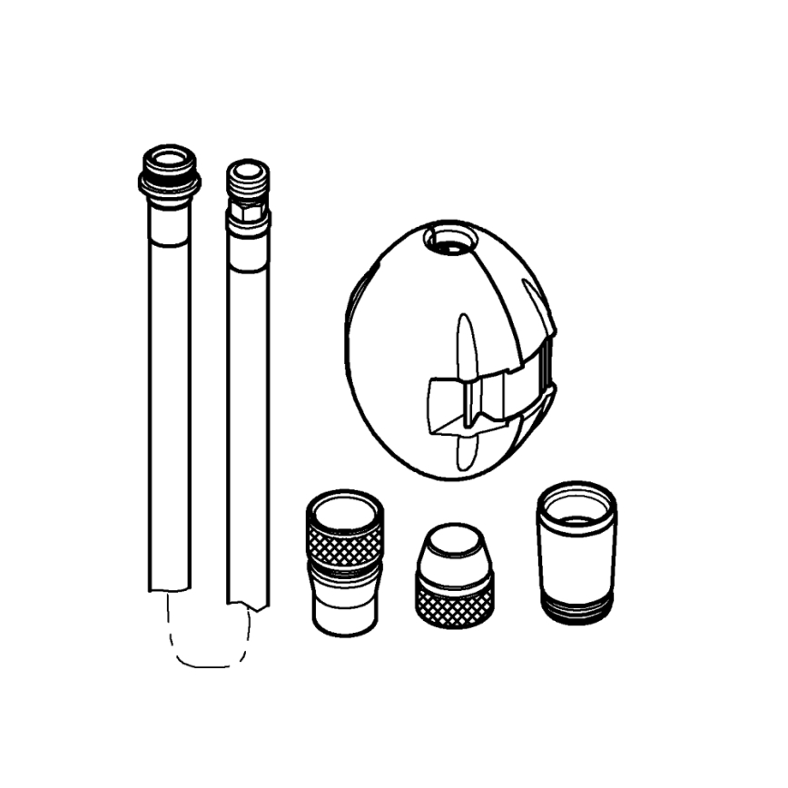 GROHE 48293000 - Dušo žarna UNIVERSAL 1425 mm blizgus chromas