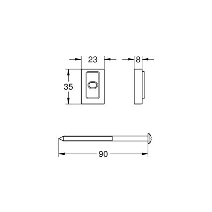 GROHE 48606001 - Tarpinė VITALIO UNIVERSAL, blizgus chromas