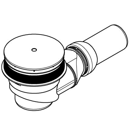 GROHE 49534000 - Nutekėjimo komplektas universaliems dušo padėklams O 112 mm chromuotas