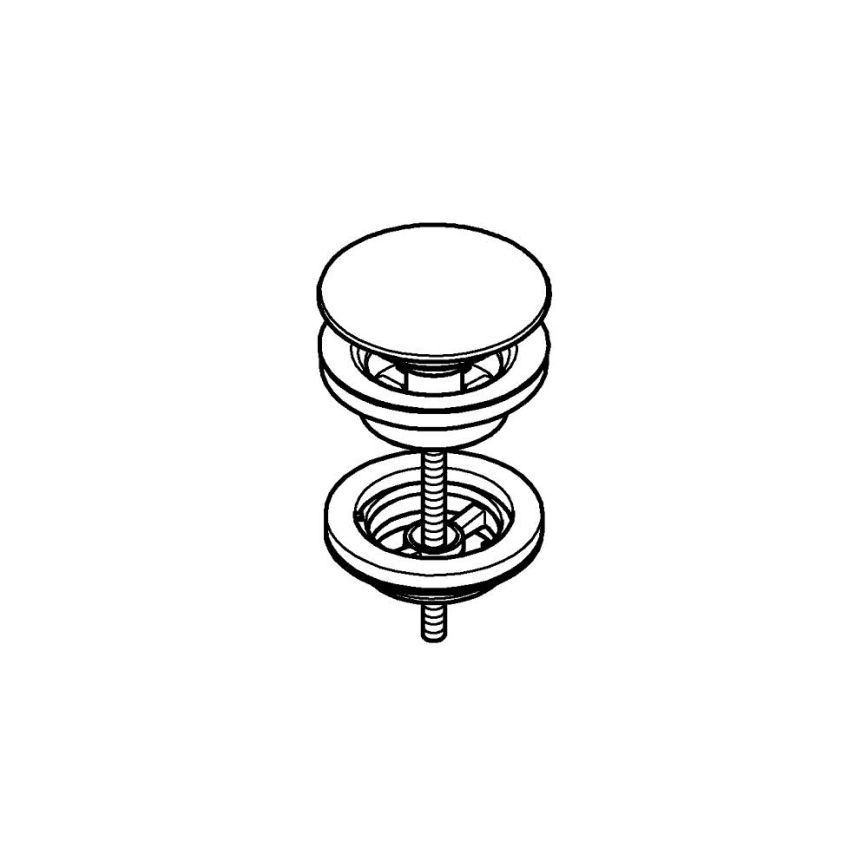 GROHE 65807DC0 - Nerūdijančio plieno nuotekų komplektas