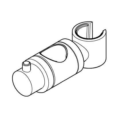 GROHE 6765000-Slankiklis dušo strypui RELEXA, RAINSHOWER ir EUPHORIA 24,7 mm, chromuotas