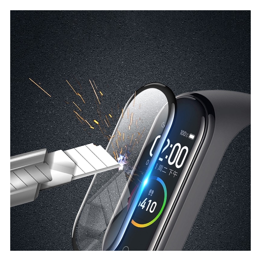 Grūdinta apsauginė plėvelė Xiaomi Mi Band 4/5/6