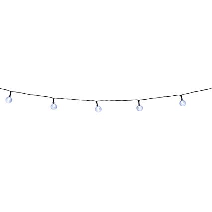 Grundig - LED reguliuojamo ryškumo saulės girlianda, 50 LED / 8 funkcijos, 9,35 m, šiltai balta, 1200 mAh, IP44 + nuotolinio valdymo pultelis