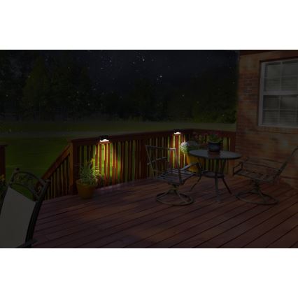 Grundig - KOMPLEKTAS 4x LED sieninis šviestuvas, įkraunamas saulės energija LED/1,2V IP44