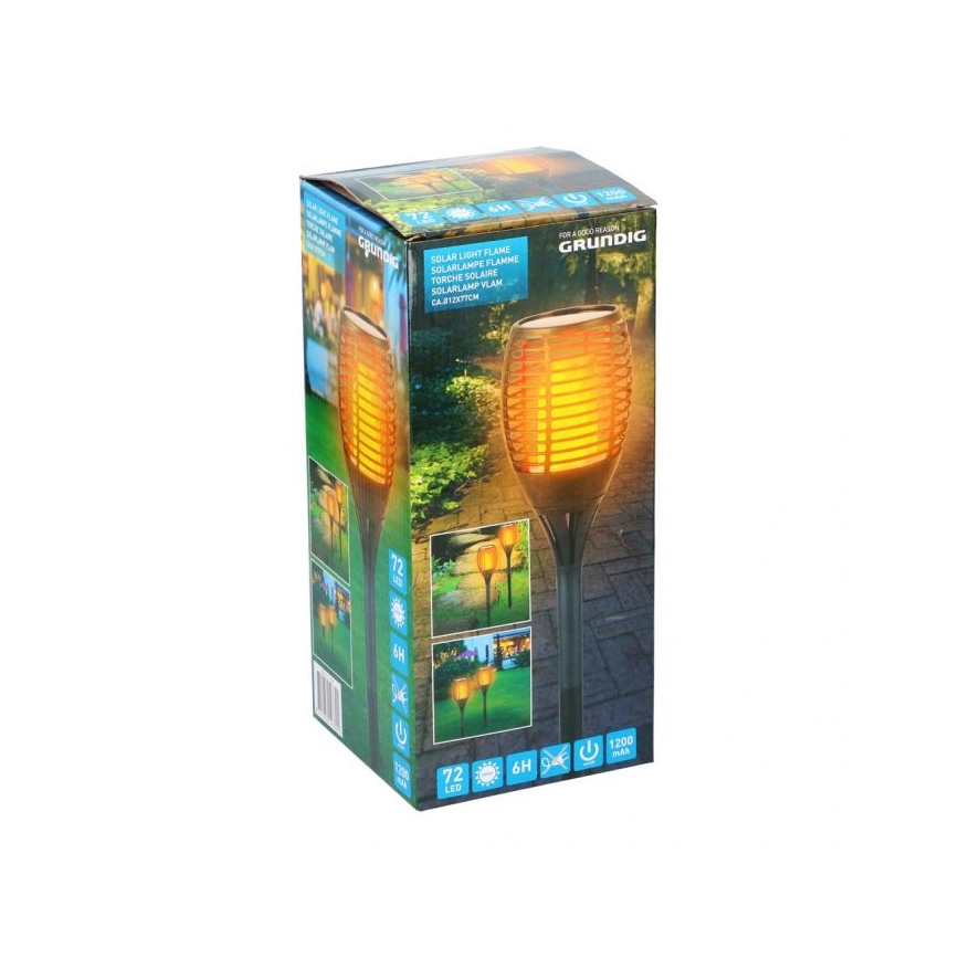 Grundig - LED apšvietimas, įkraunamas saulės energija 30xLED/1,2V 600 mAh IP44