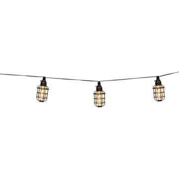 Grundig - LED grandinė, įkraunama saulės šviesa 10xLED 3,8m IP44 šilta balta