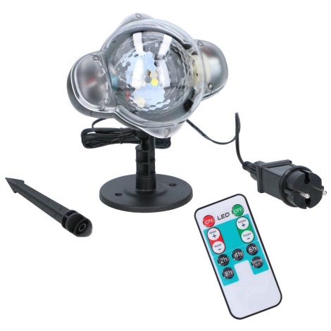 Grundig - LED Lauko snaigių projektorius LED/5W/230V IP44 + Valdymo pultas