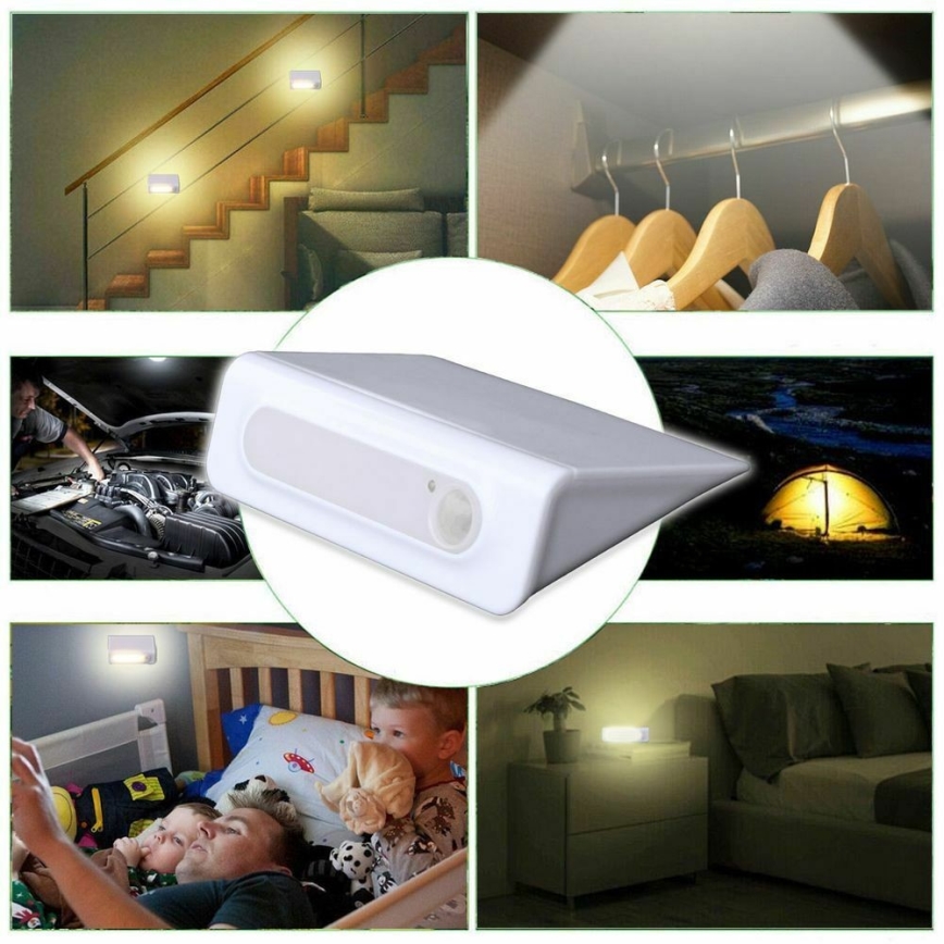 Grundig - LED Naktinis šviestuvas su jutikliu LED/3xAAA