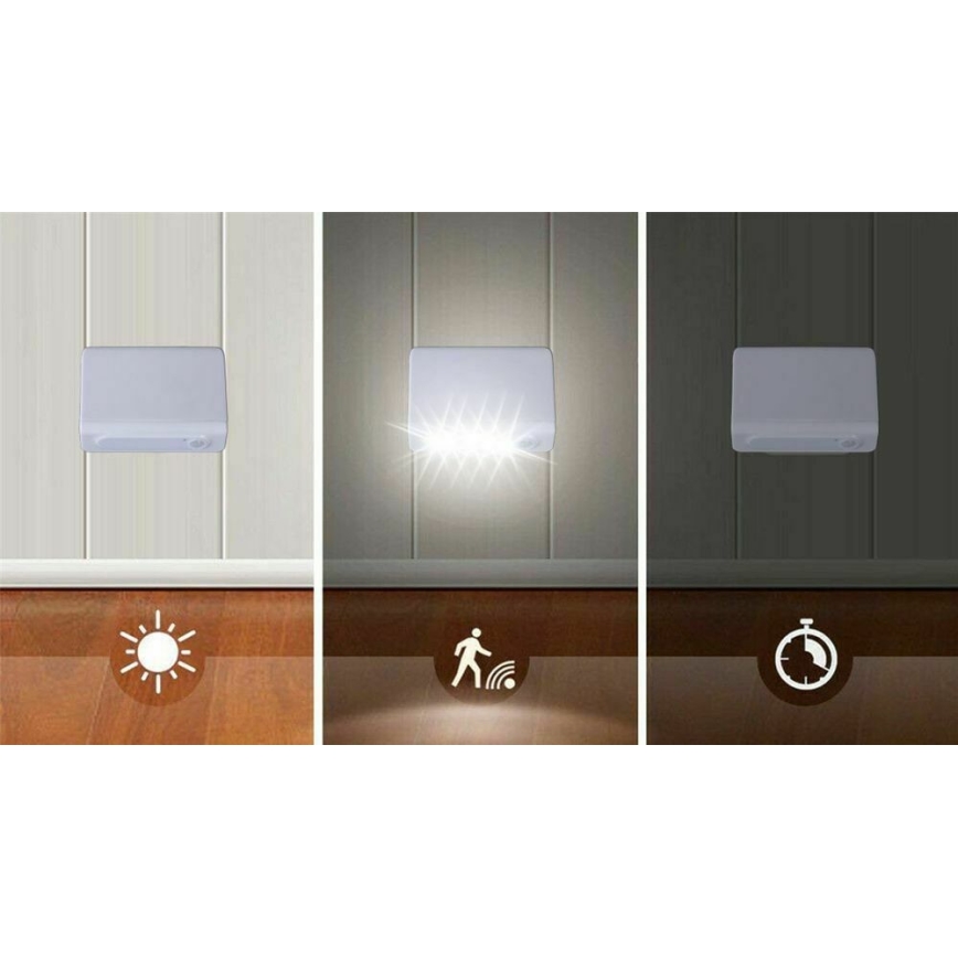 Grundig - LED Naktinis šviestuvas su jutikliu LED/3xAAA