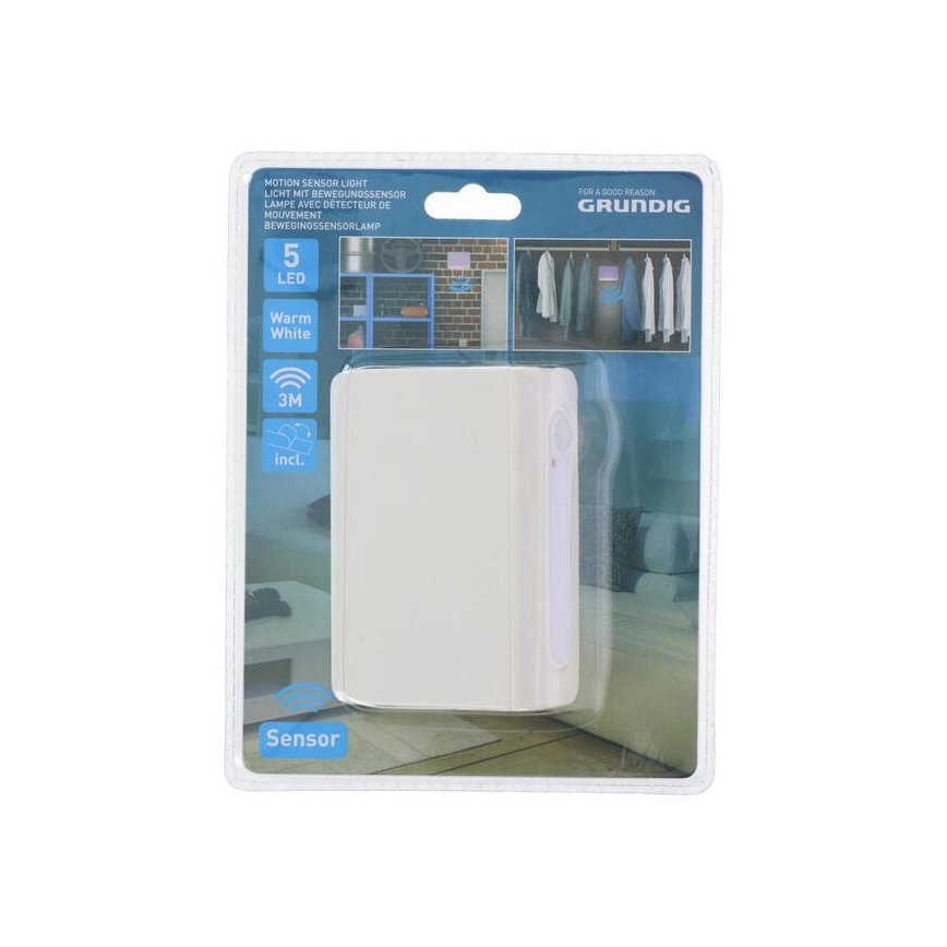 Grundig - LED Naktinis šviestuvas su jutikliu LED/3xAAA
