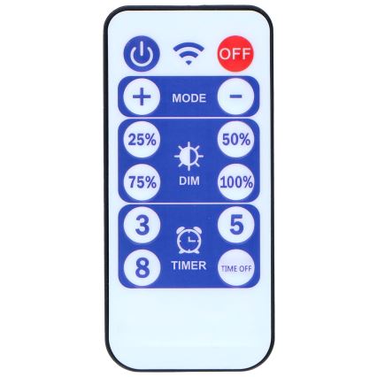Grundig - LED reguliuojama saulės girlianda 50xLED/8 funkcijos 9,35 m IP44 šiltai balta 600 mAh + nuotolinio valdymo pultas