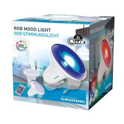 Grundig - LED RGB Reguliuojama stalinė lempa LED/1W/230V + valdymo pultas