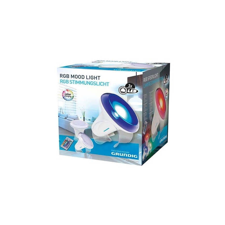 Grundig - LED RGB Reguliuojama stalinė lempa LED/1W/230V + valdymo pultas