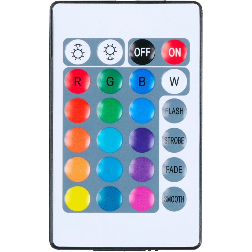 Grundig - LED RGBW reguliuojamas stalinis šviestuvas LED/0,7W/5V juodas + nuotolinio valdymo pultas