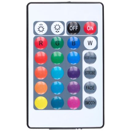 Grundig - LED RGBW reguliuojamas toršeras LED/10W/5V juodas + nuotolinis pultelis