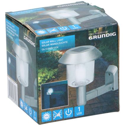 Grundig - LED Saulės energijos sieninis šviestuvas LED/1,2V