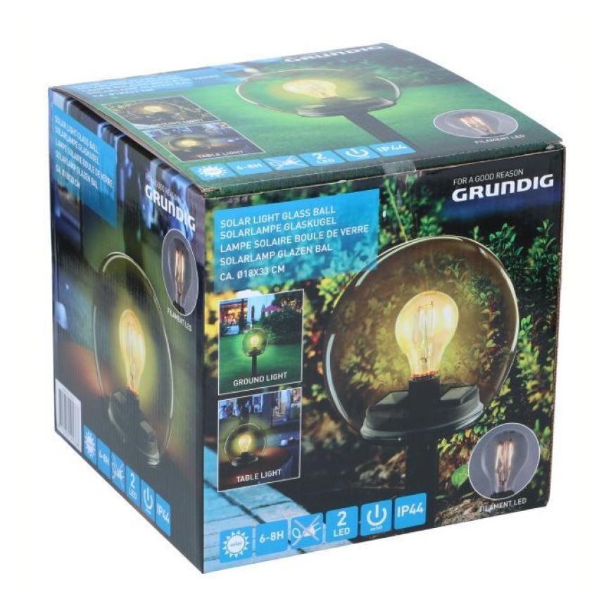 Grundig - LED Saulės energijos šviestuvas LED/3,7V IP44