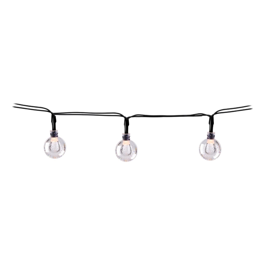 Grundig - LED Saulės girlianda 50xLED/8 funkcijos 6,9 m šiltai balta 600 mAh