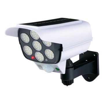 Grundig - LED saulės imitacinė apsauginė kamera su LED jutikliu, 1,2 V/800 mAh baterija + nuotolinis pultas