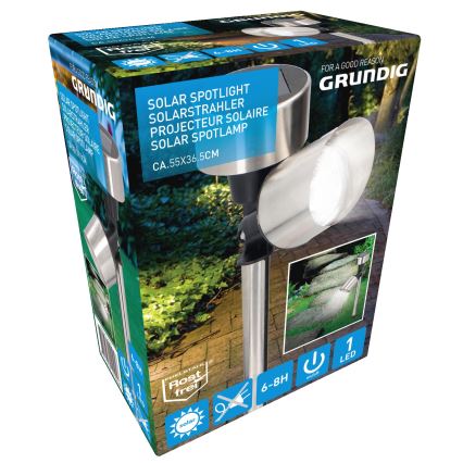 Grundig - LED Saulės lempa LED/1,2V 40 mAh