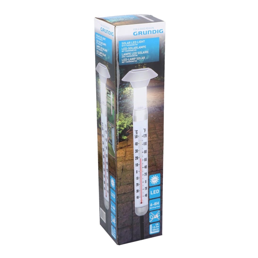 Grundig - LED Saulės termometras 1xAAA 600 mAh IP44