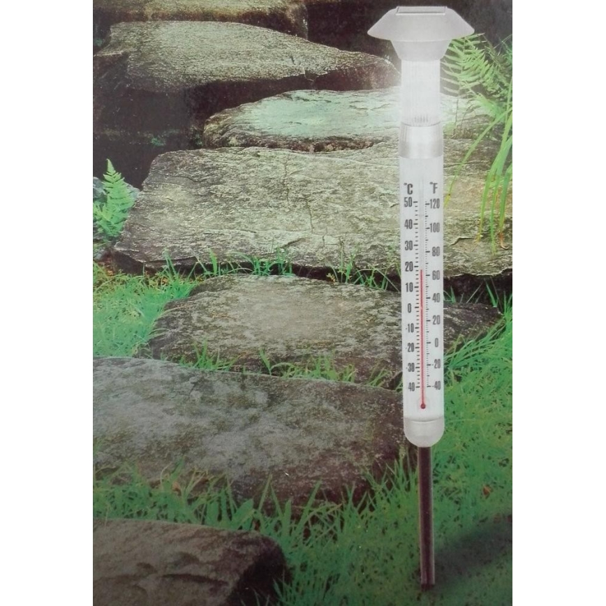 Grundig - LED Saulės termometras 1xAAA 600 mAh IP44