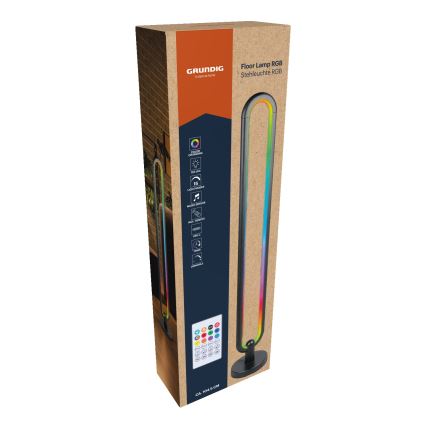 Grundig - LED RGB reguliuojamo ryškumo toršeras LED/8W/5V + nuotolinis pultas