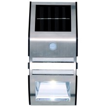 Grundig - Saulės energija įkraunamas LED sieninis šviestuvas su jutikliu 1xLED IP44