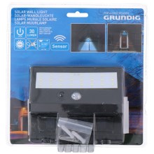 Grundig - Saulės energija įkraunamas LED šviestuvas su jutikliu 1xLED/0,25W/1xAA
