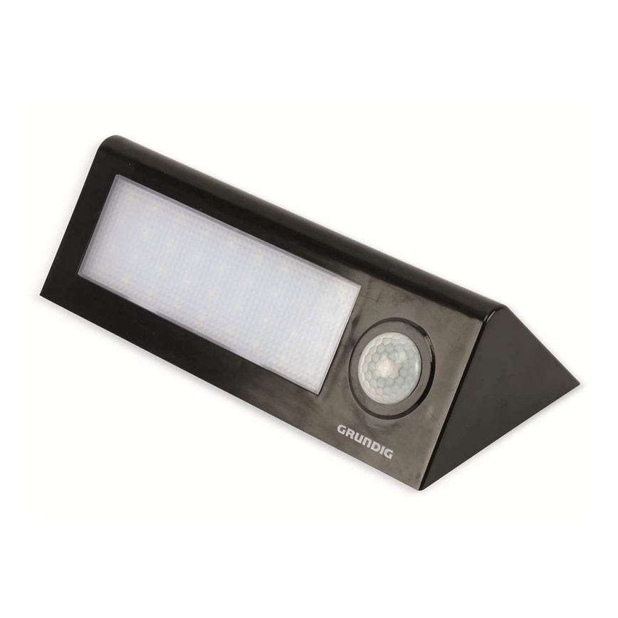 Grundig - Saulės energija įkraunamas LED šviestuvas su jutikliu LED/2W/5,5V IP44