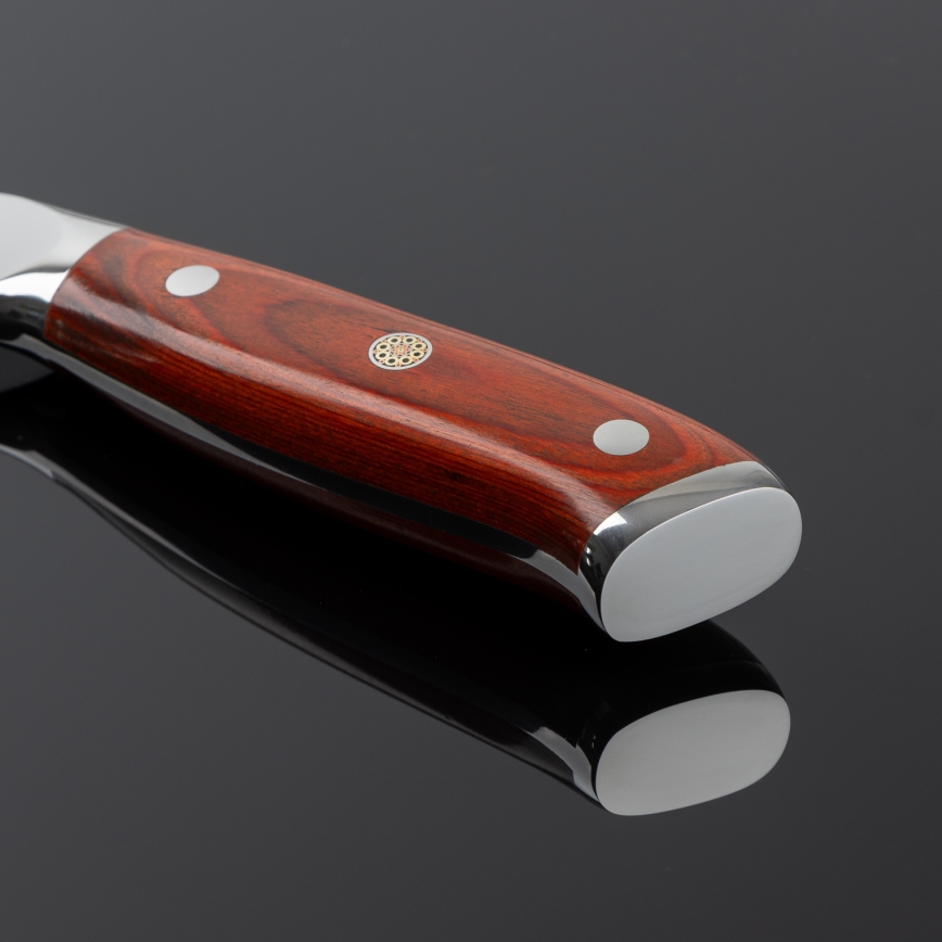 Gudaro - Damasko plieno Santoku virtuvinis peilis MIYABI 7, 67 plieno sluoksnių, ilgis 17,5 cm
