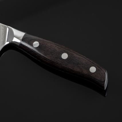 Gudaro - Damaskinis Santoku virtuvinis peilis SHIRO 7, 67 sluoksnių plieno, ilgis 17,5 cm