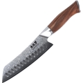 Gudaro - Damasko plieno Santoku virtuvinis peilis TAKUMI 7