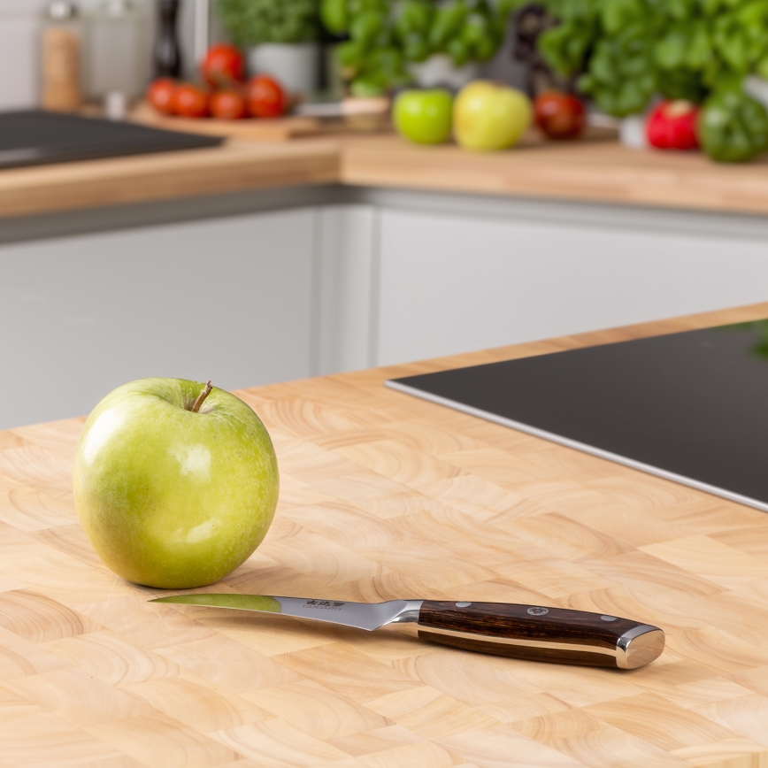 Gudaro - Damasko plieno vaisių peilis FENG 3,5, 67 plieno sluoksnių, ilgis 9,5 cm