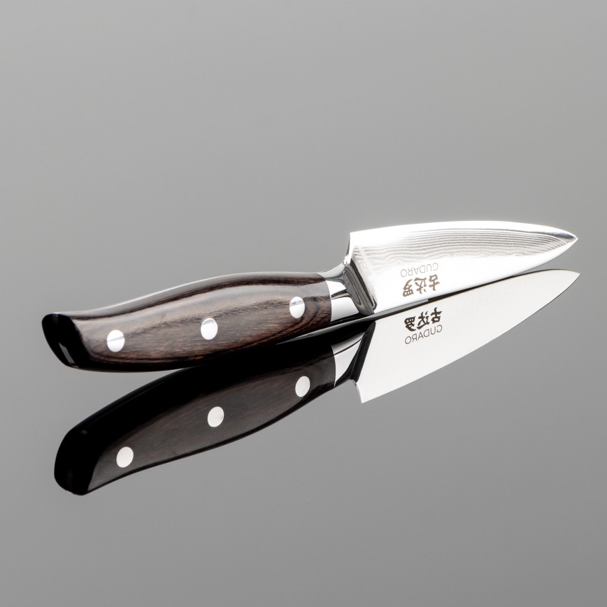 Gudaro - Damasko plieno virtuvinis peilis SHIRO 3,5, 67 sluoksnių, ilgis 9,5 cm
