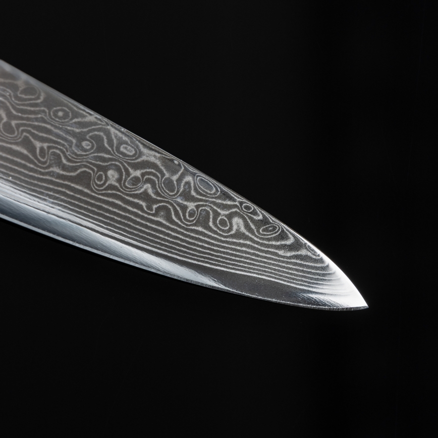 Gudaro - Damasko plieno virtuvinis peilis SHIRO 3,5, 67 sluoksnių, ilgis 9,5 cm
