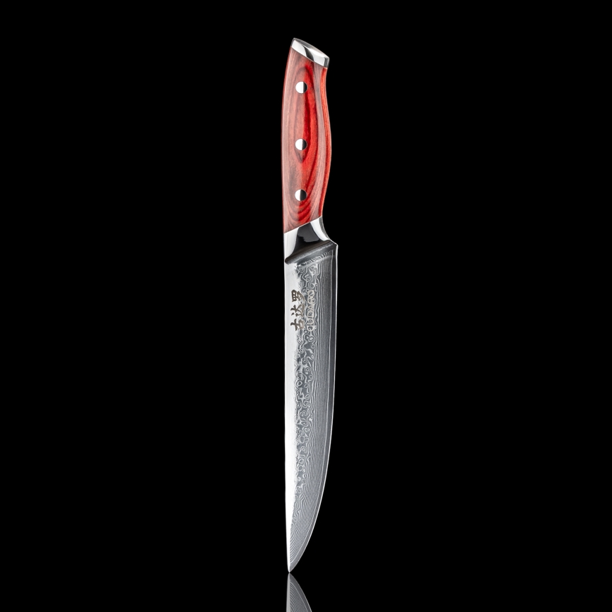 Gudaro - Damasko porcijavimo peilis KENSHO 8, 67 sluoksnių plieno, ilgis 20 cm