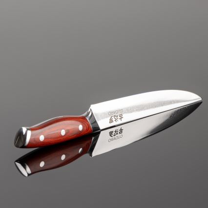 Gudaro - Damasko porcijavimo peilis KENSHO 8, 67 sluoksnių plieno, ilgis 20 cm